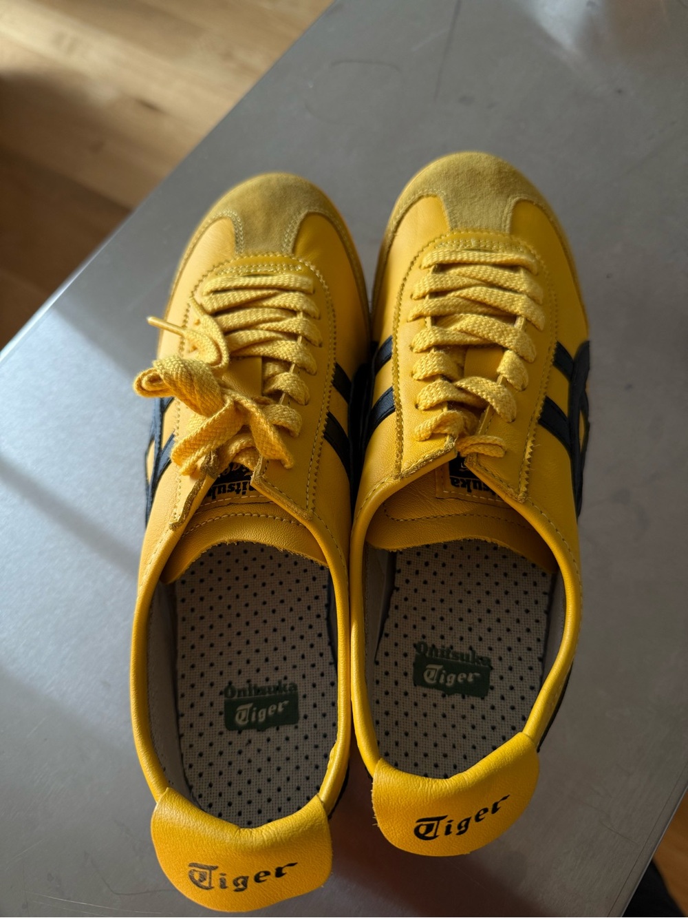 Onitsuka Tiger Yellow with Black Accents Low-Top Sneaker